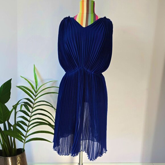 British Boutique Collection Classic Blue Dress UK 8 - Picture 1 of 6